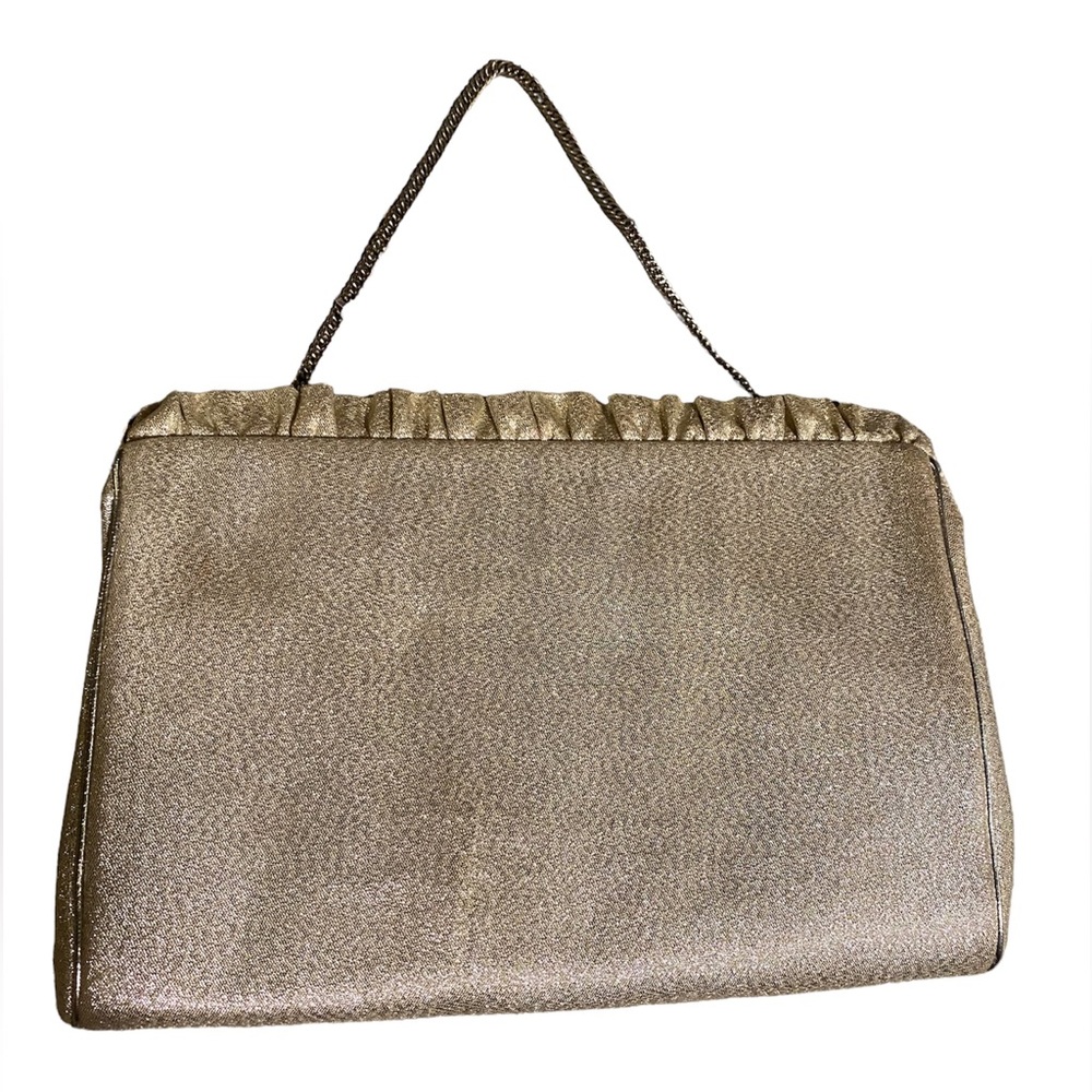 VINTAGE HL USA 1950s Shimmering Gold Harry Levine Clutch